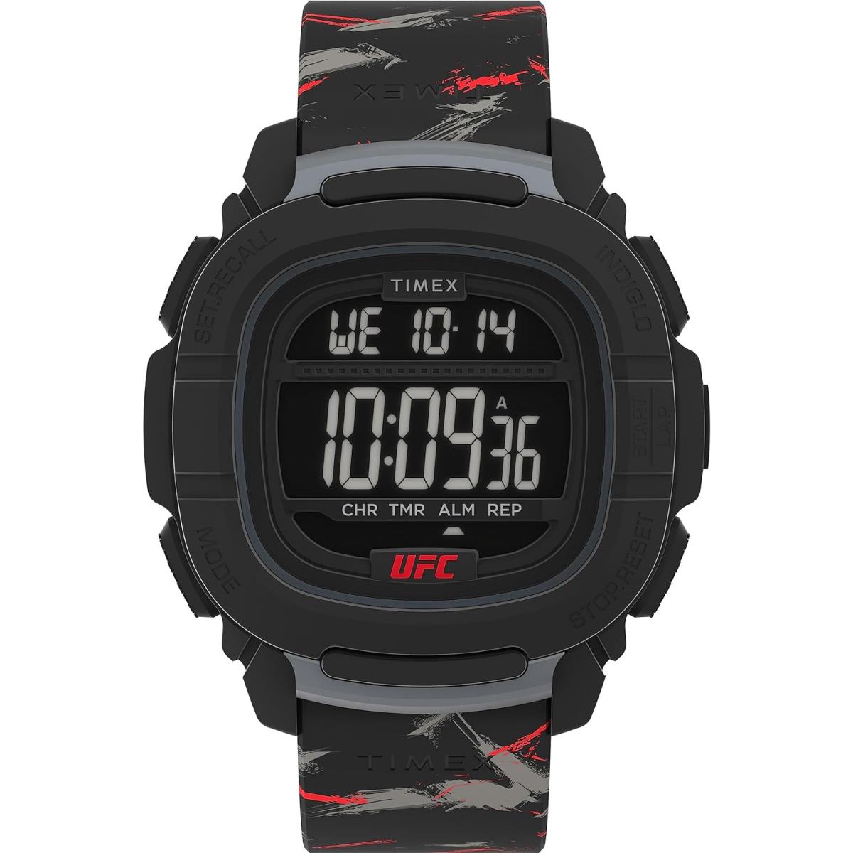 Timex Men`s Shock Oversize Watch Black/Digital/Black/Red