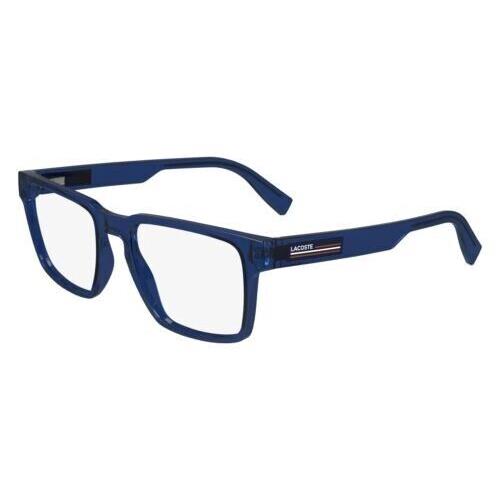 Lacoste L2948 Men Eyeglasses Transparent Blue 53mm