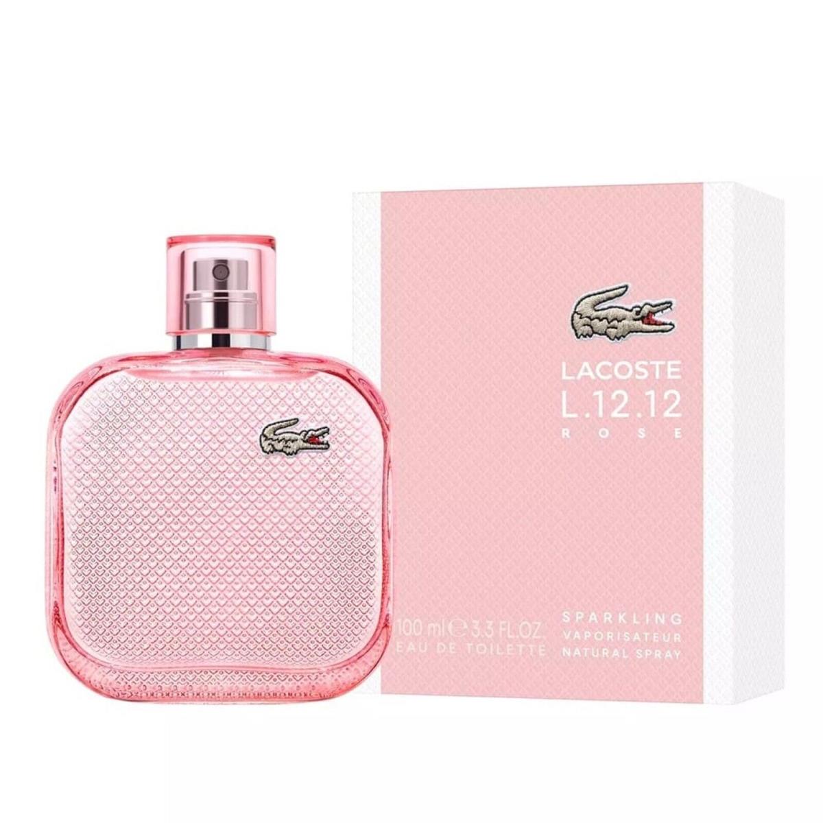 Lacoste L.12.12 Rose Sparkling Eau de Toilette For Women 3.3 Fl. Oz. / 100ml