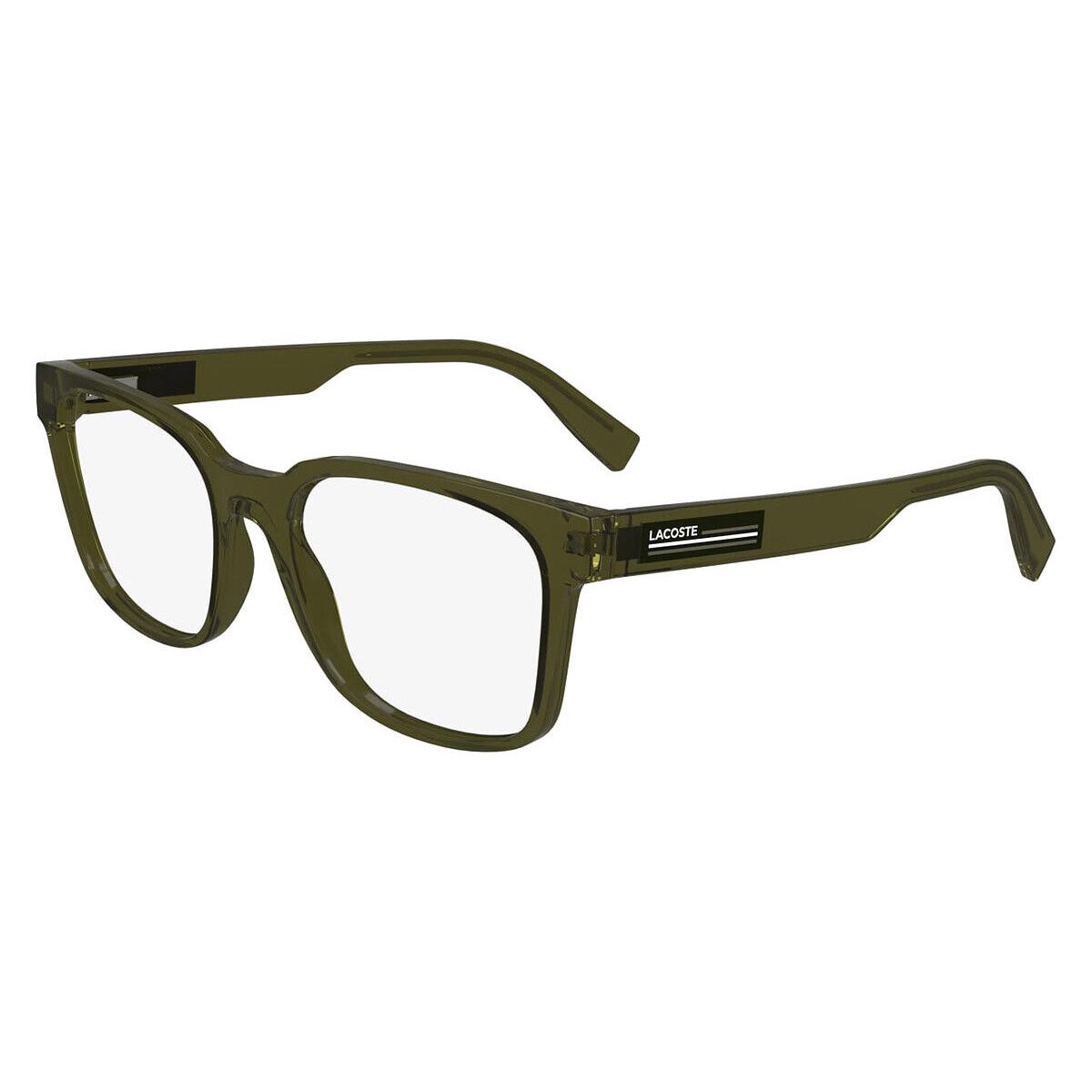 Lacoste L2947 Eyeglasses Men Transparent Khaki 54mm