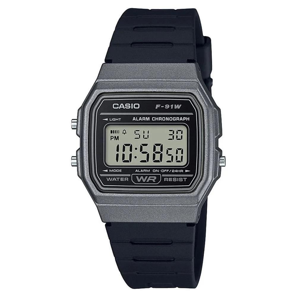 Casio Men`s Digital Sport Watch Black Resin Gold Case Gunmetal