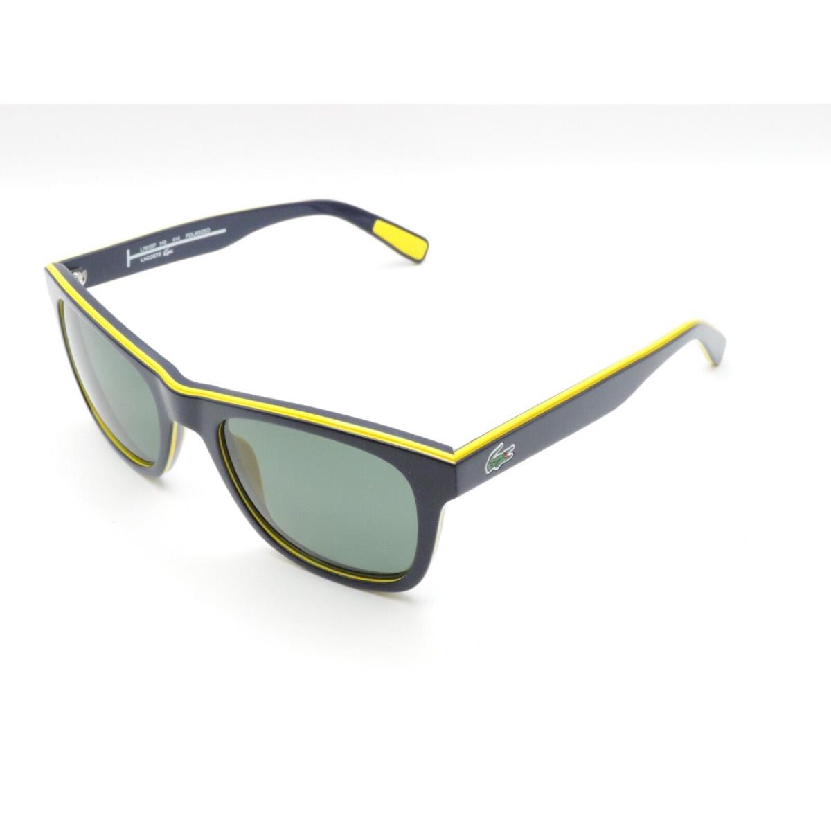 Lacoste L781SP Square Polarized Sunglasses 414 Black/yellow 52-21-140