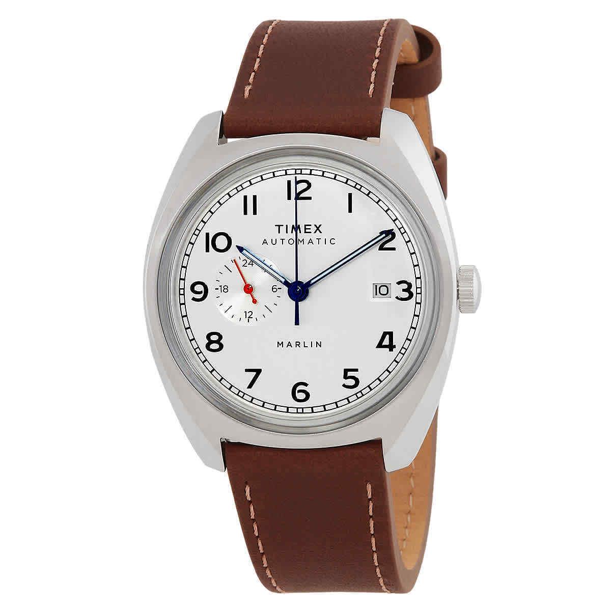 Timex Marlin Automatic Silver Dial Men`s Watch TW2V62000