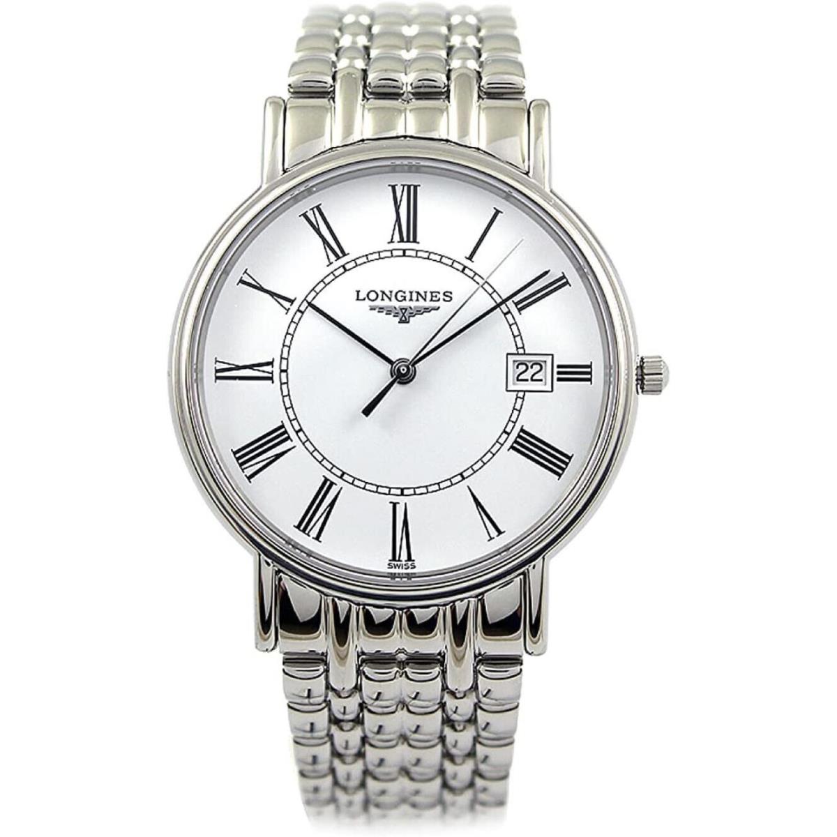 Longines Presence White Dial Steel 38.5 mm Men`s Watch L4.790.4.11.6