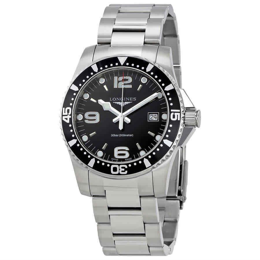 Longines Hydroconquest Black Dial Men`s 41mm Watch L37404566