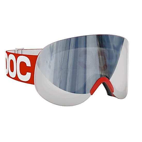 One Size Poc Lid Lobes Goggle Lens Lid Bohrium Red Bronze Silver Lens