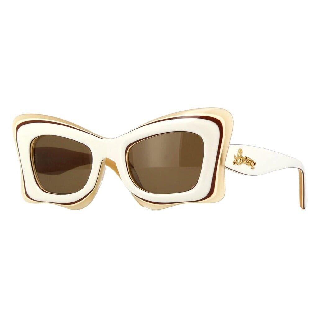 Loewe LW40140U 25E White Beige Brown Paula s Ibiza Sunglasses Women