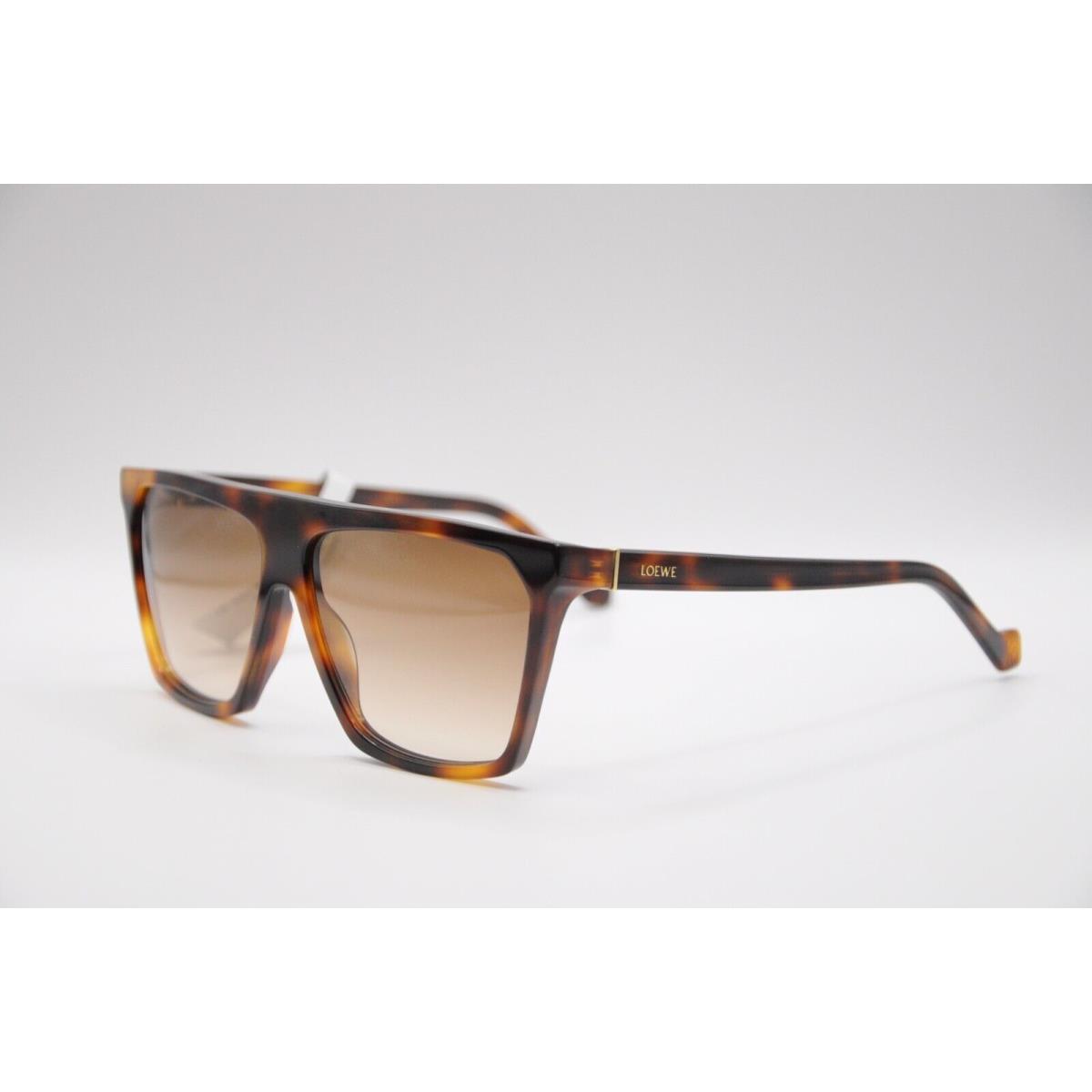 Loewe LW400601 Square Sunglasses 53F Brown Tortoise 60-13-140