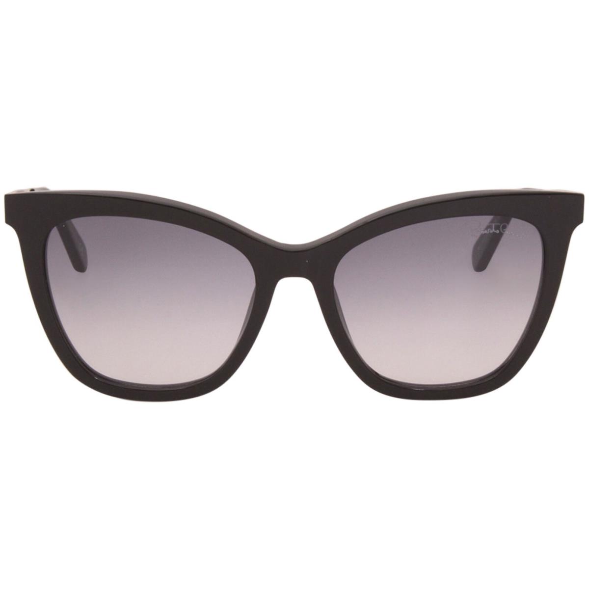 Roberto Cavalli RC1112 01B Sunglasses Women`s Black-gold/smoke Lenses 55mm
