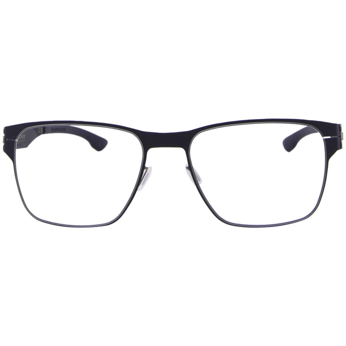 Ic Berlin Hannes-s Eyeglasses Men`s Marine Blue Full Rim Square Shape 55mm