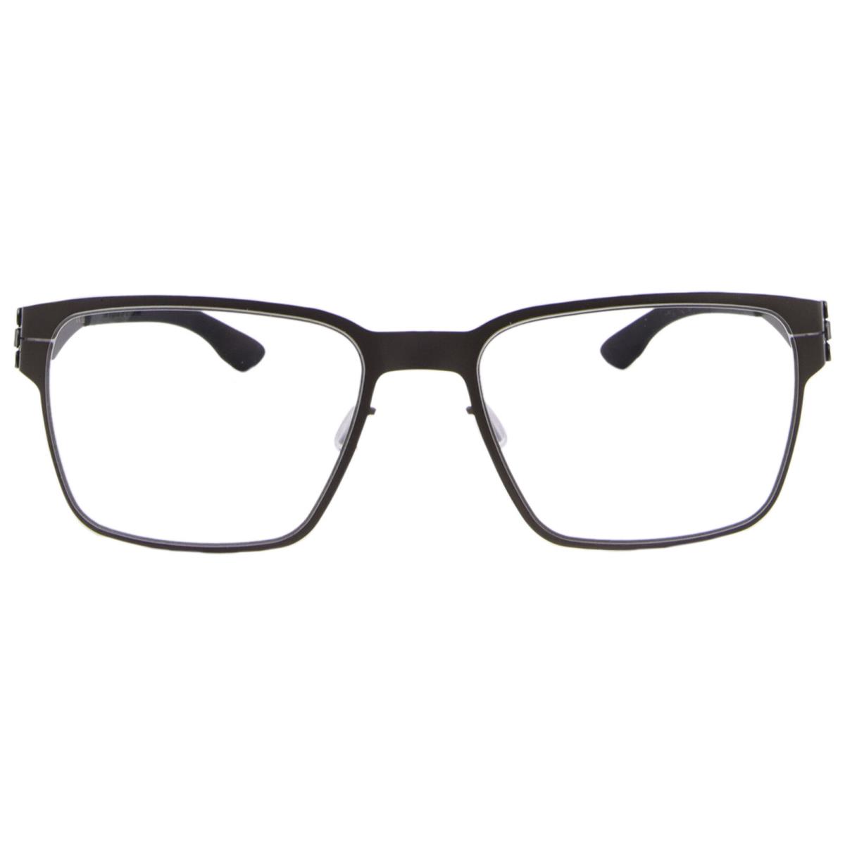 Ic Berlin Oscar Eyeglasses Men`s Graphite/black Full Rim Square Shape 56mm
