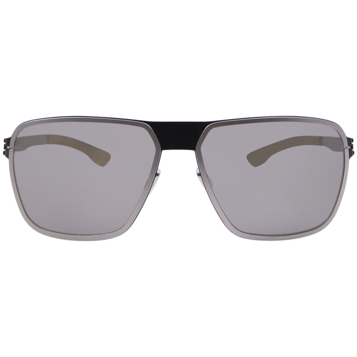 Ic Berlin Molybdenum Sunglasses Men`s Gunmetal/pearl/black/quicksilver 60mm