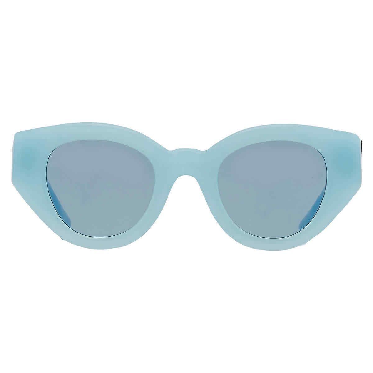 Burberry Meadow Blue Cat Eye Ladies Sunglasses BE4390F 408680 47 BE4390F 408680