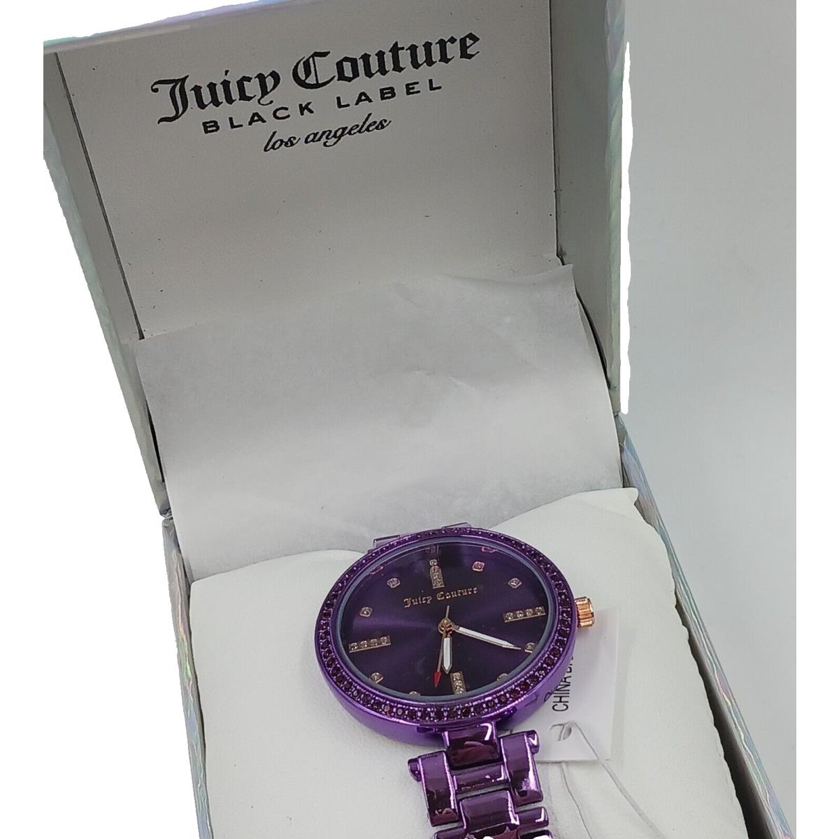 Juicy Couture Black Label Quartz Watch Purple Stainless Steel