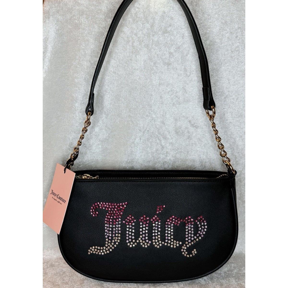 Juicy Couture Liquorice Be Classic ll Shoulder Bag Purse Sparkle