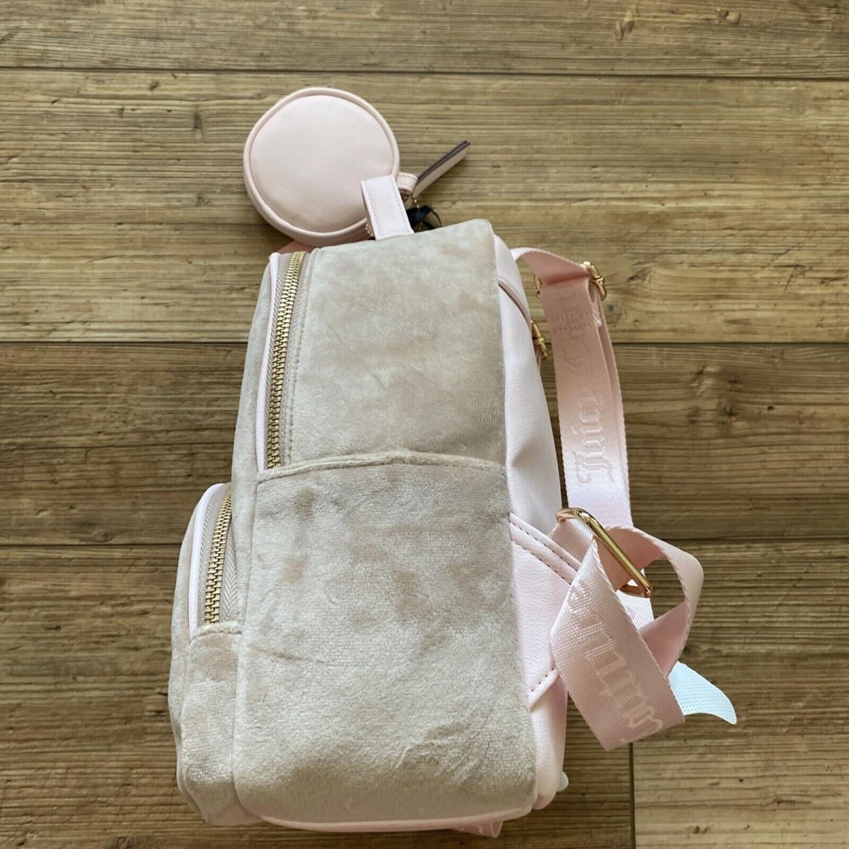 Juicy Couture Cafe / Powder Blush Queen Of Everything Backpack Change Purse