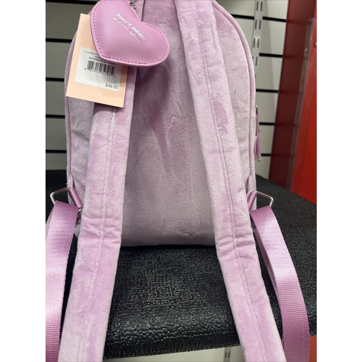 Juicy Couture Beautiful Backpack Pink Made Out Of Soft Luxurious Velvet