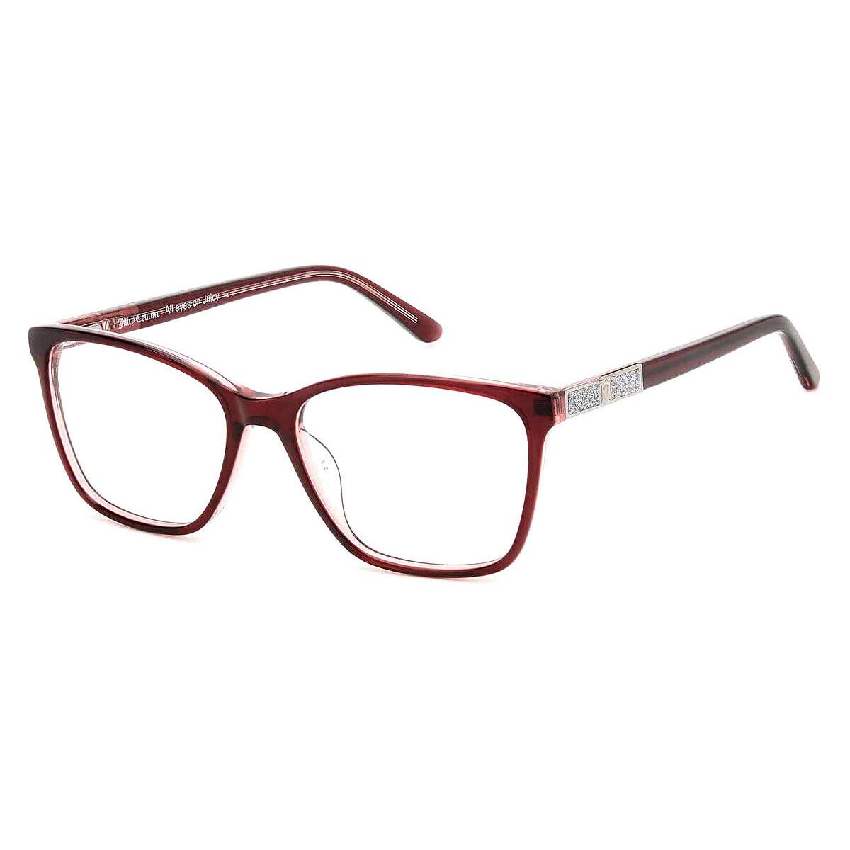 Juicy Couture Juc Eyeglasses Women Burgundy Pink 53mm - Frame: Burgundy Pink, Lens: Demo