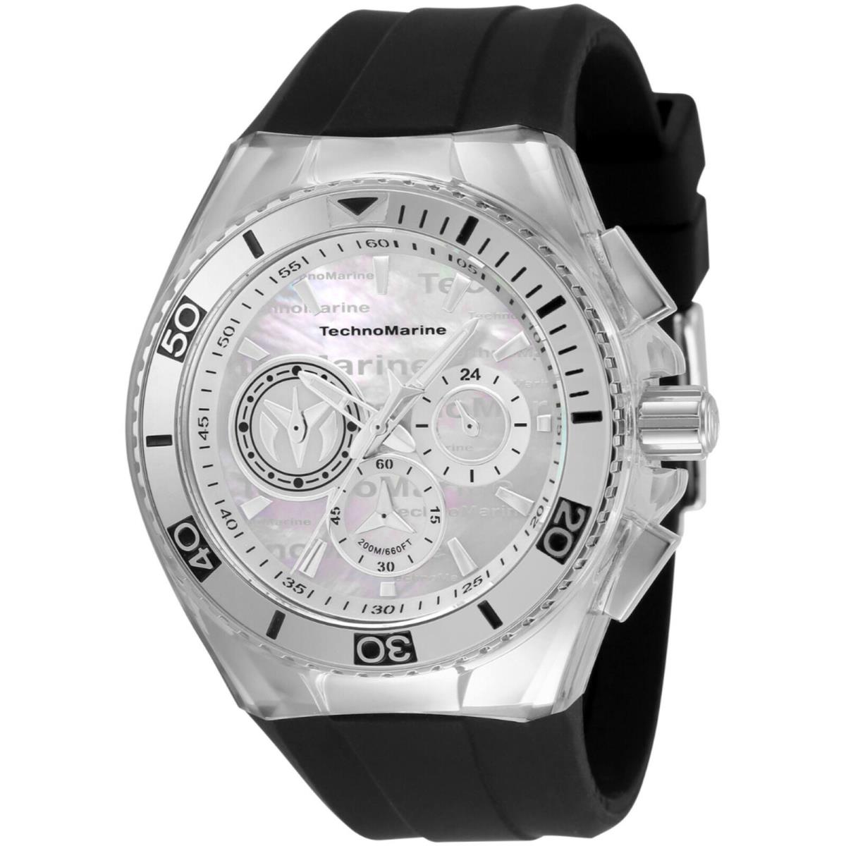 Technomarine Men`s Watch Cruise California Silver and White Mop Dial TM-120021