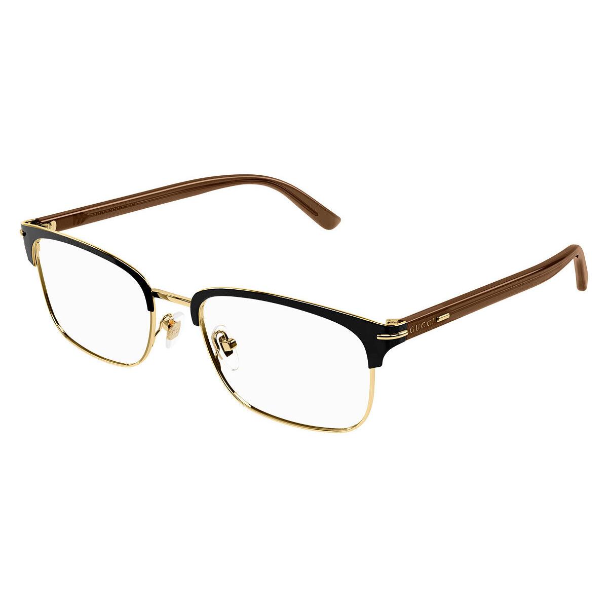 Gucci GG1448O Eyeglasses Men Gold/brown 56mm