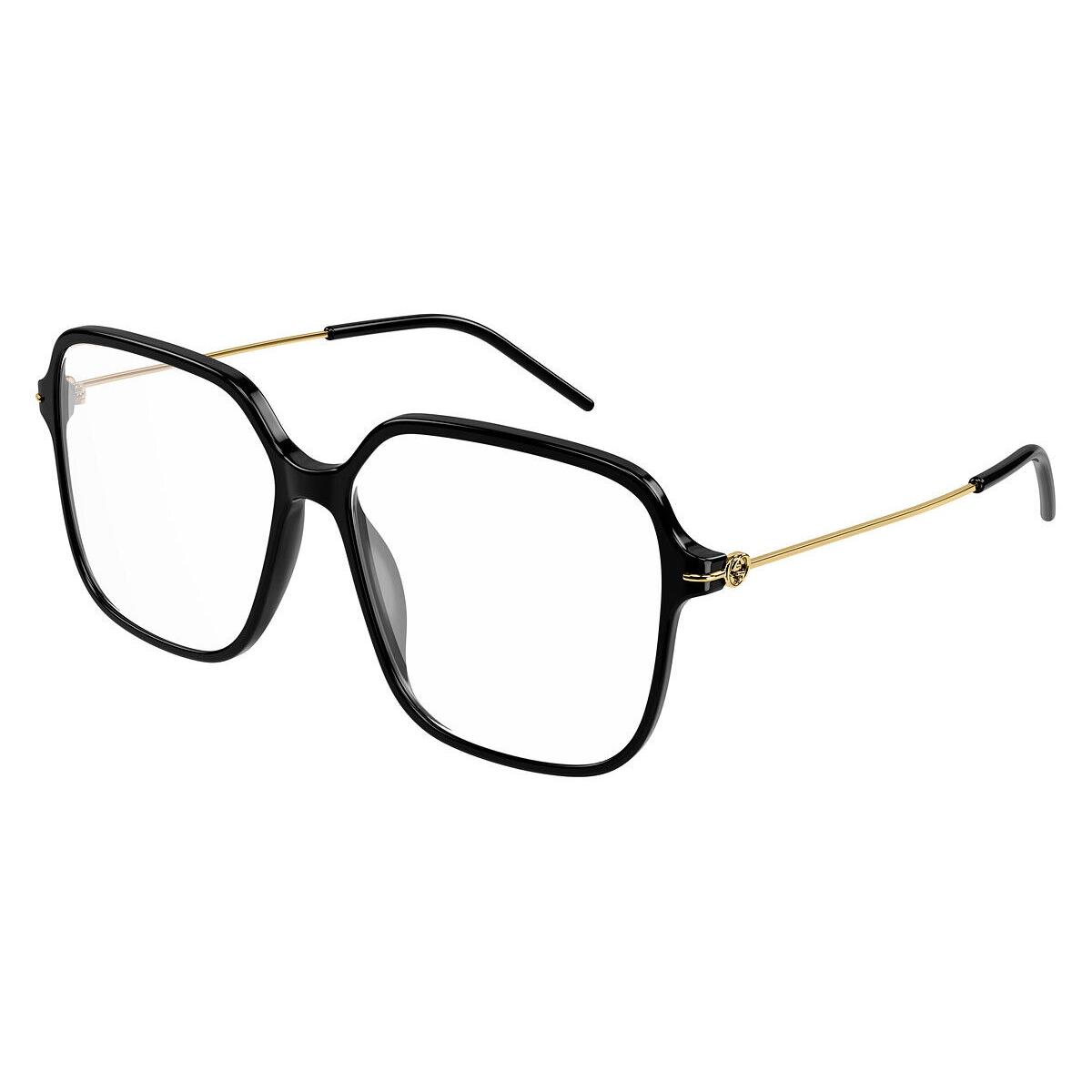 Gucci GG1271O Eyeglasses Women Black/gold 56mm