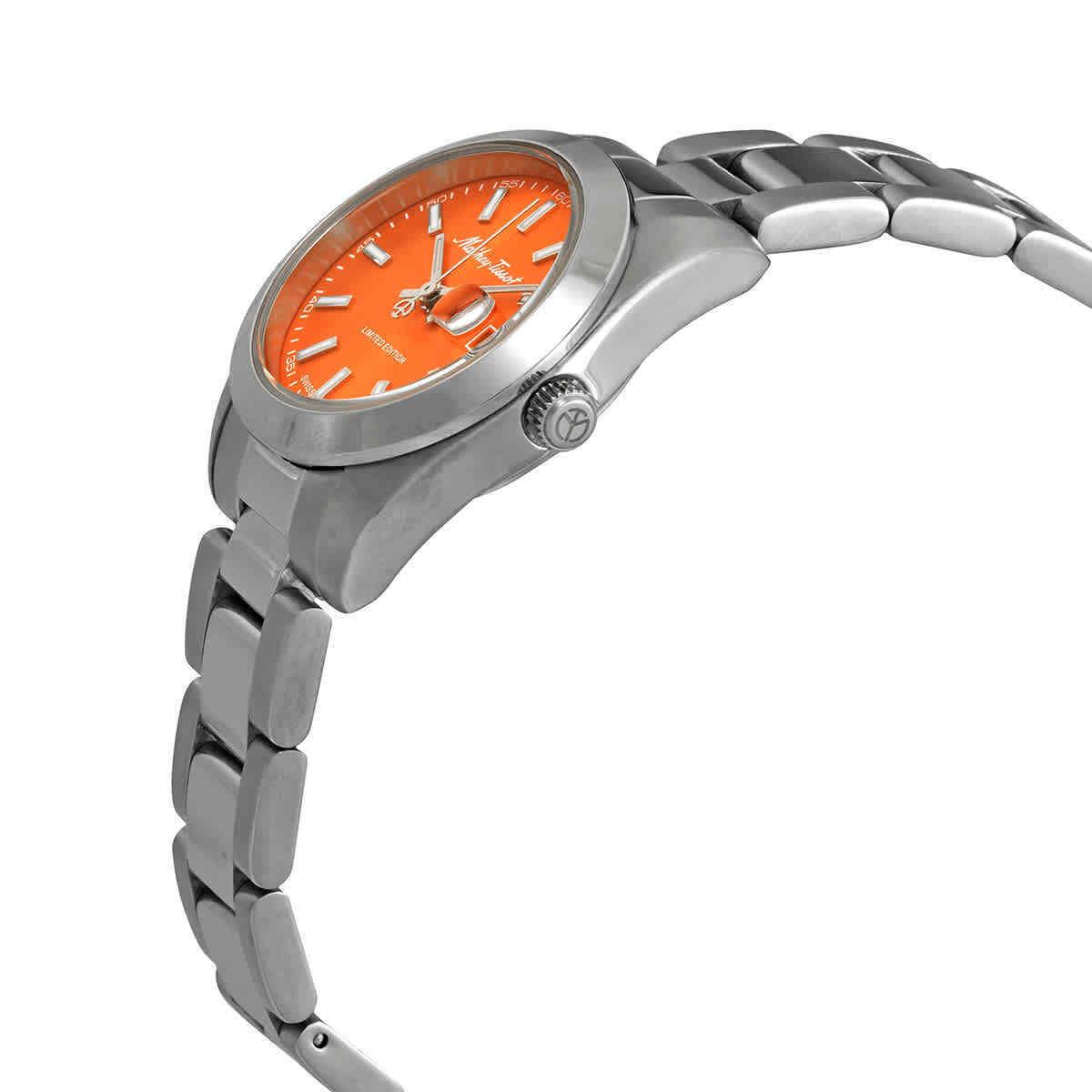 Mathey-tissot Mathy I LE Quartz Orange Dial Ladies Watch D451AO