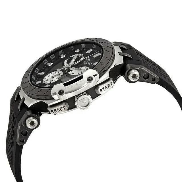 Tissot Mens T-race Chrono Quartz Stainless Steel Casual Watch Black T11541727061