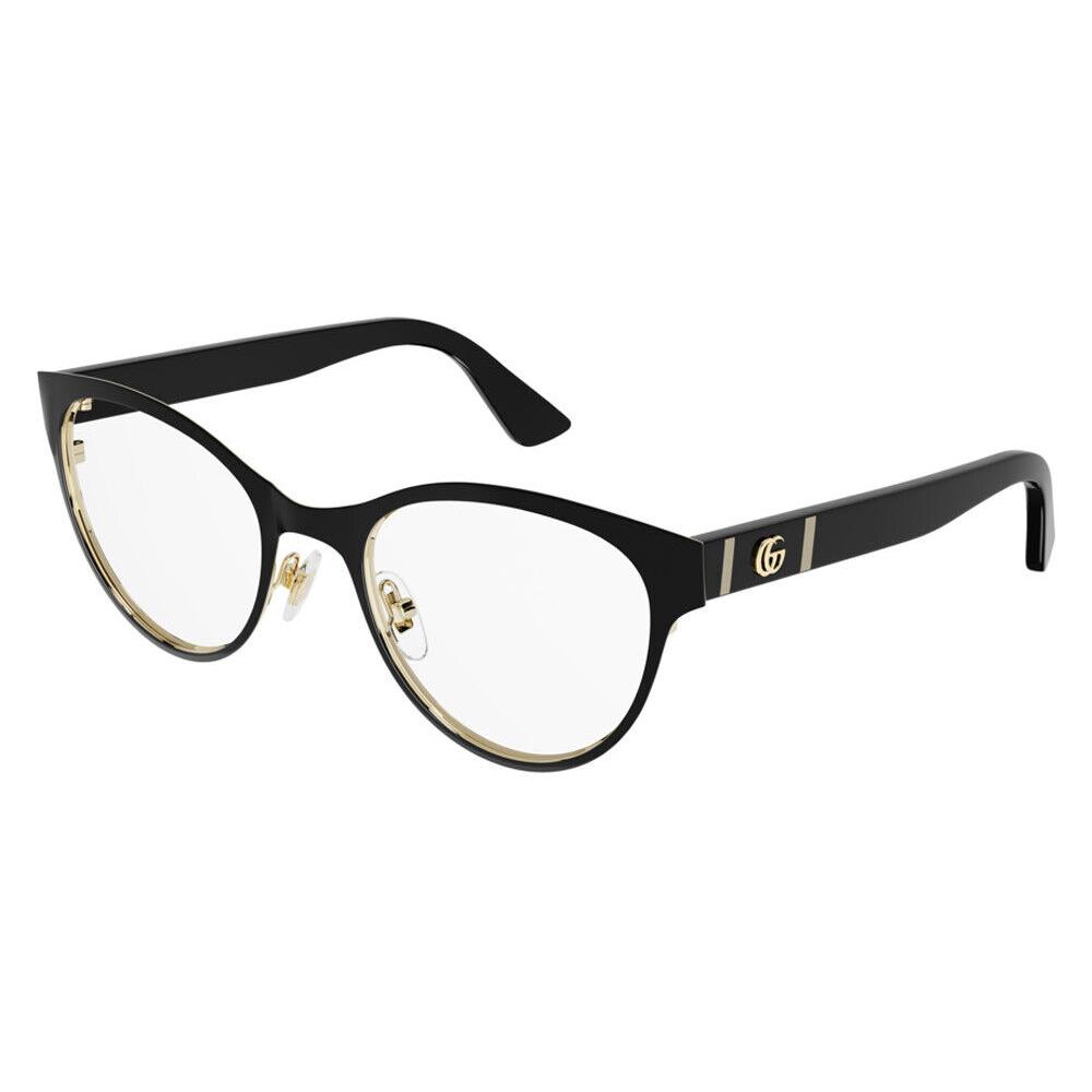 Gucci GG1114O Eyeglasses Women Black Oval 52mm