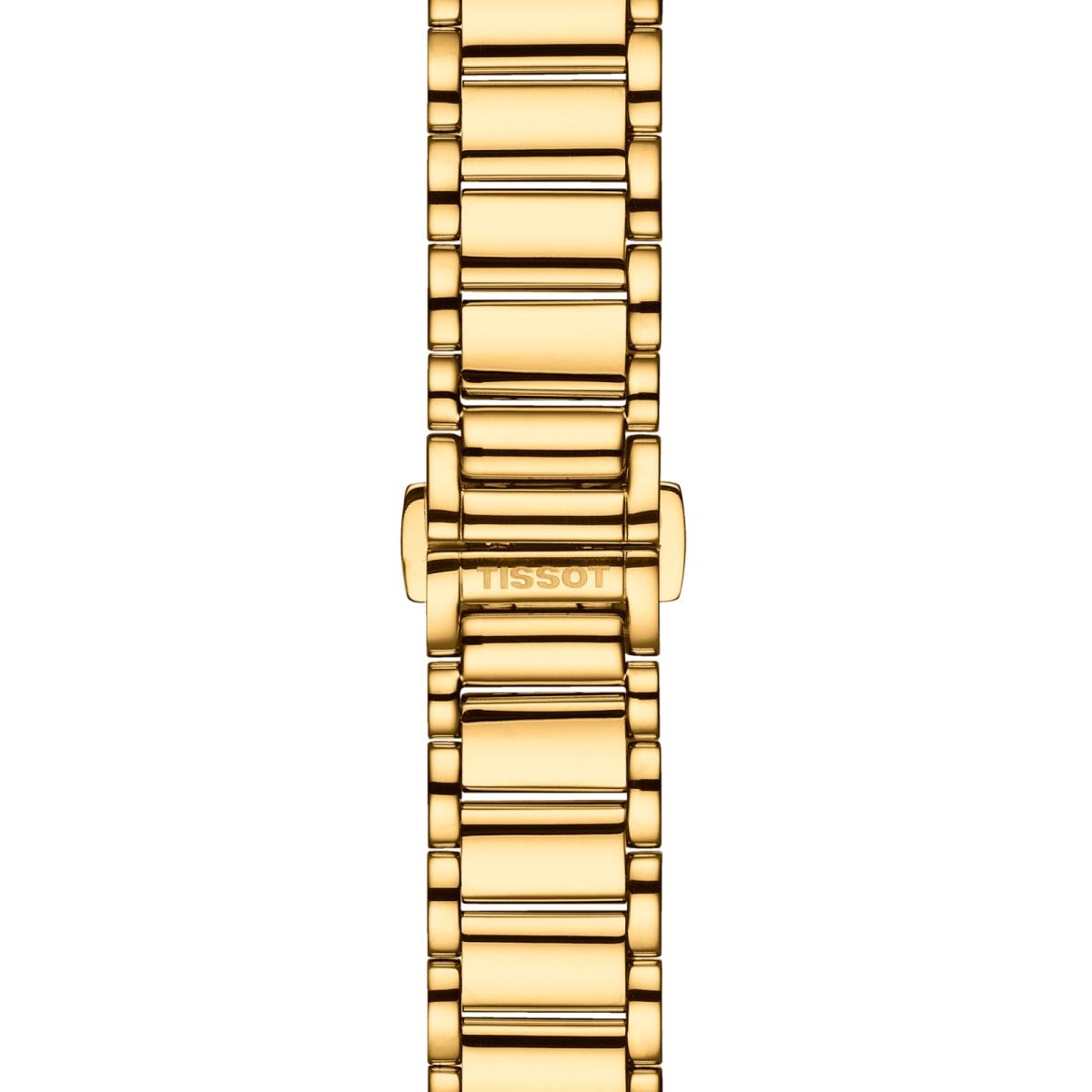 Tissot Generosi-t Gold White Mother of Pearl Rectangular Watch T1053093311600