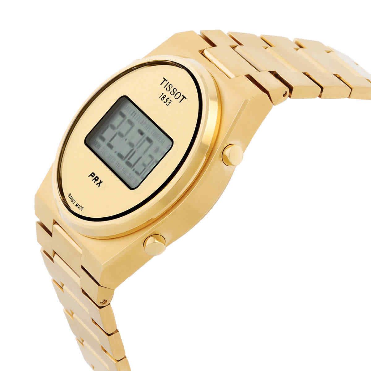 Tissot Prx Quartz Digital Gold Dial Unisex Watch T1374633302000