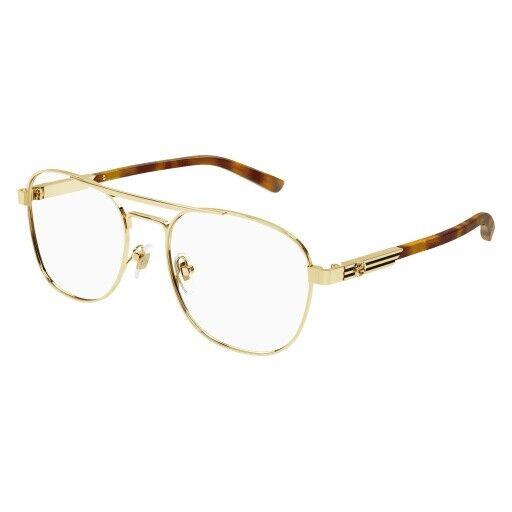 Gucci GG 1290O Eyeglasses 002 Gold