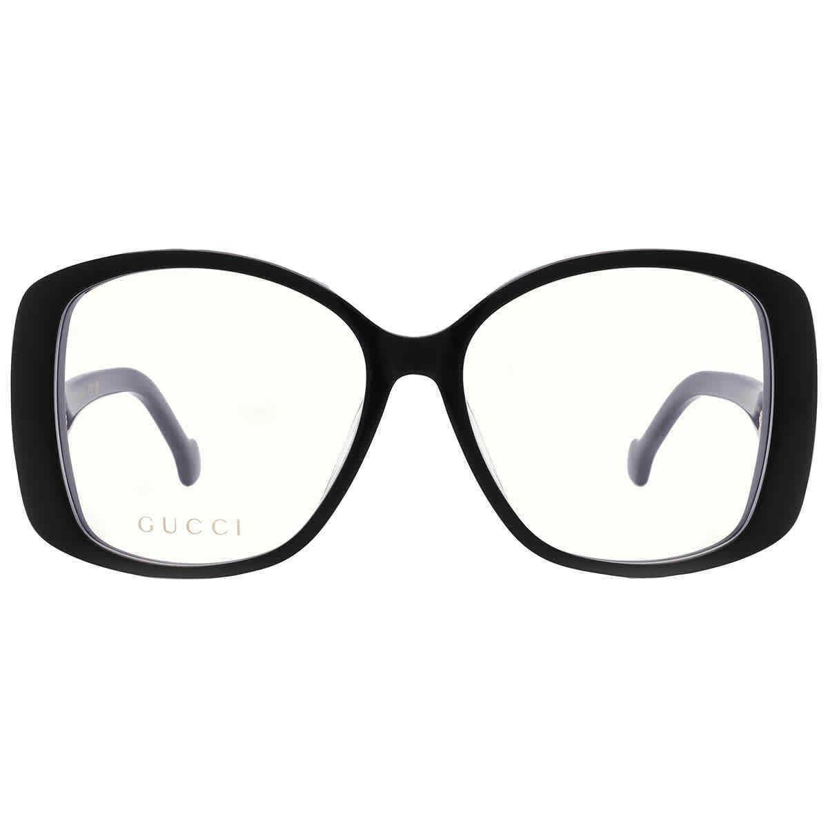 Gucci Demo Butterfly Ladies Eyeglasses GG1236OA 001 56 GG1236OA 001 56