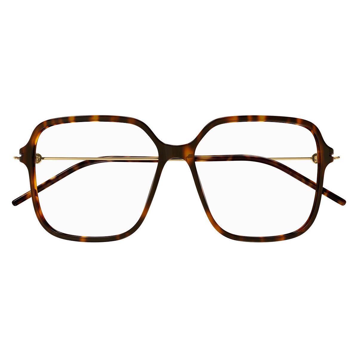 Gucci GG1271O Eyeglasses Women Havana/gold 56mm