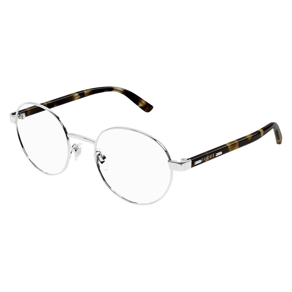 Gucci GG1585O Eyeglasses Men Silver/havana 51mm