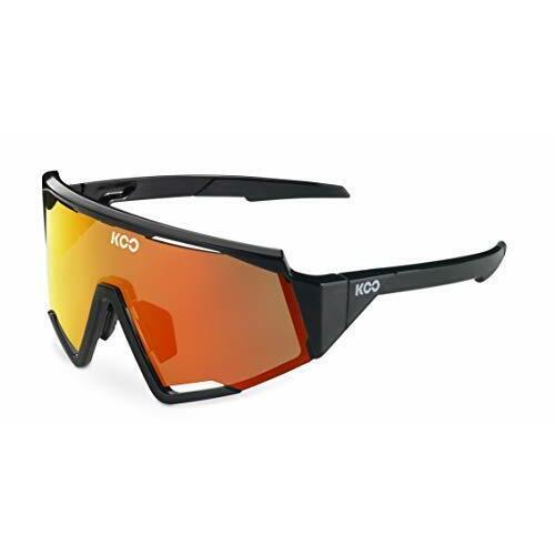 Koo Spectro Cycling Sport Sunglasses Zeiss Lens Black / Red Mirror Lenses