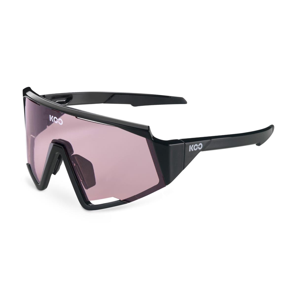 Koo Cycling Sport Sunglasses Spectro Black/photochromatic Pink Lens