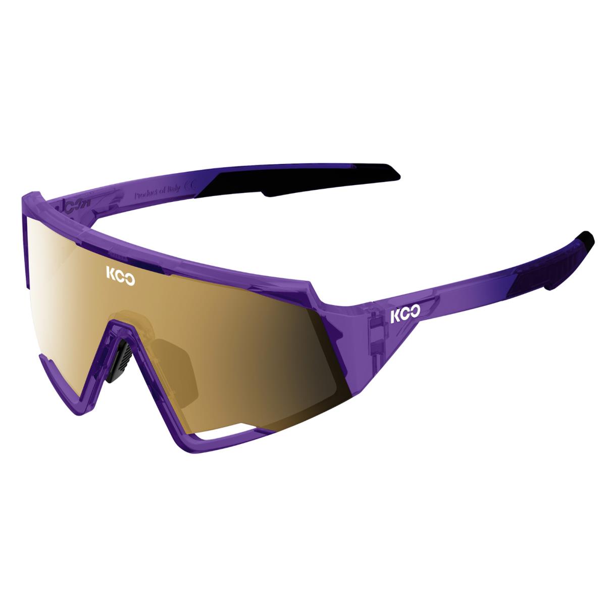 Koo Spectro Cycling Sunglasses Luce Violet Glass Gold Zeiss Lens