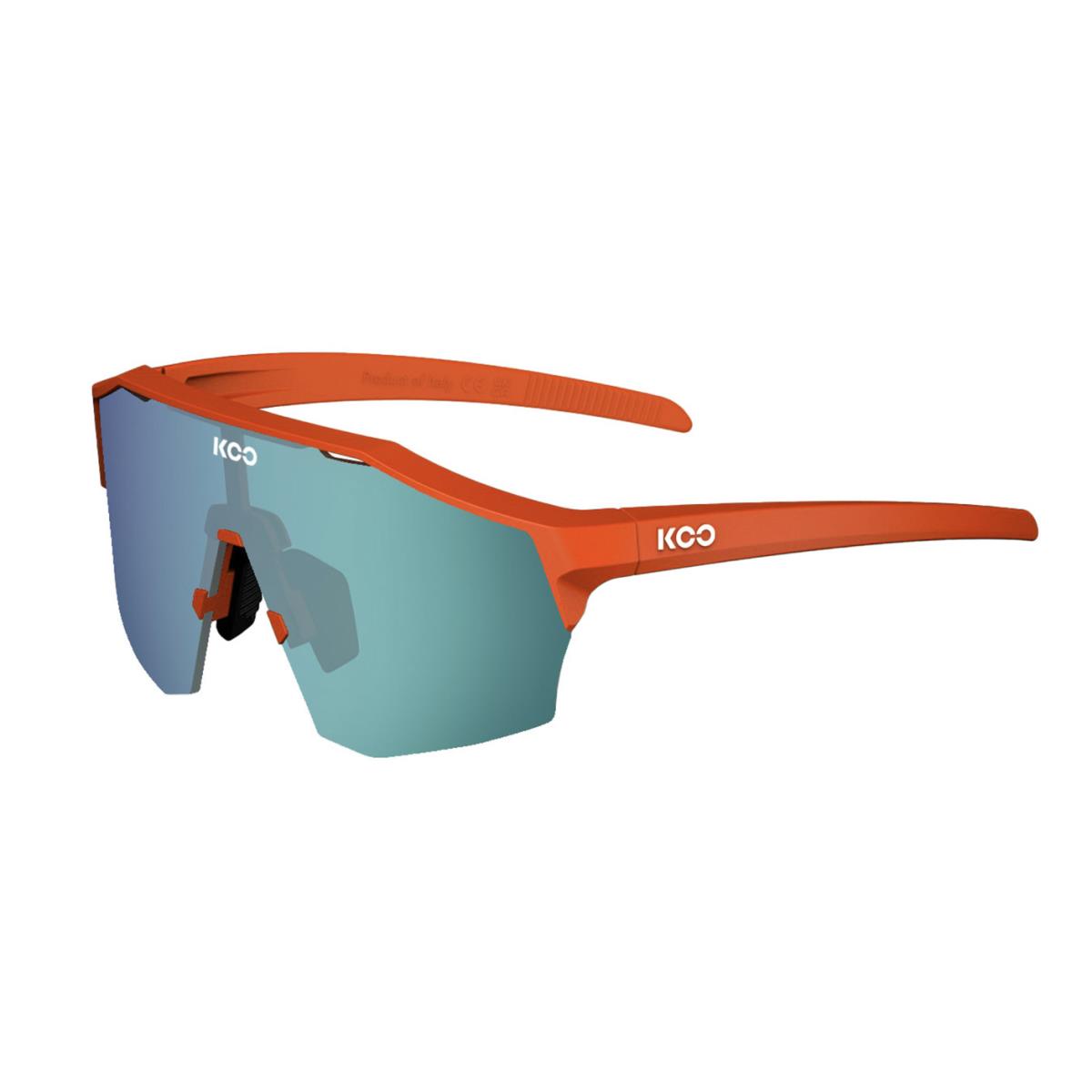 Koo Alibi Cycling Sunglasses - Orange Matte w/ Green Lens - Frame: Orange Matte, Lens: Green