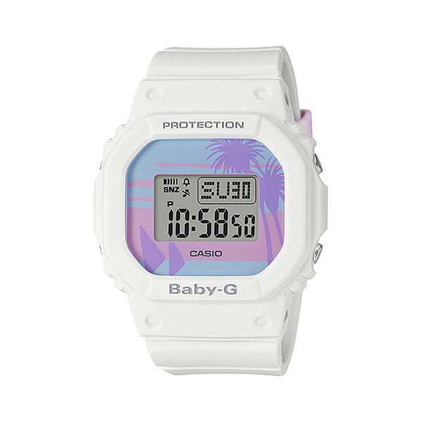 Casio Baby-g West Coast Designs Resin Band Retro Pastel White Watch BGD-560BC-7