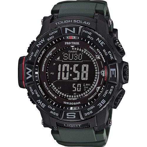 Casio Men`s `pro Trek` Quartz Silicone Strap Casual Watch