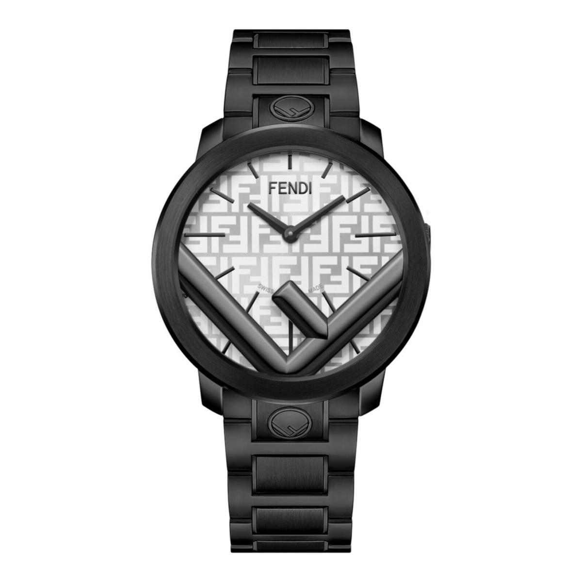 Fendi Mens Black 41mm Bracelet Fashion Watch