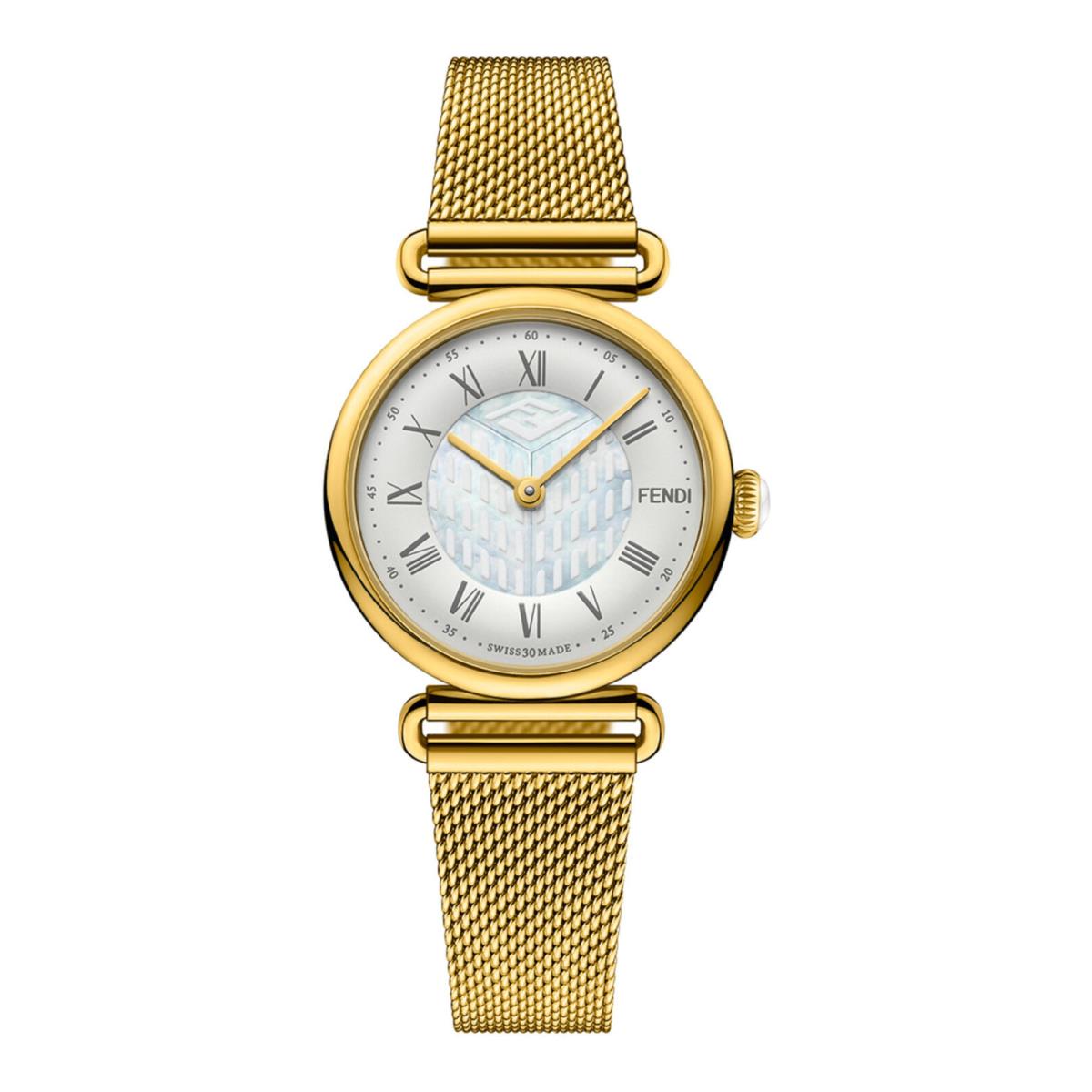 Fendi Womens Palazzo Gold 29mm Bracelet Fashion Watch