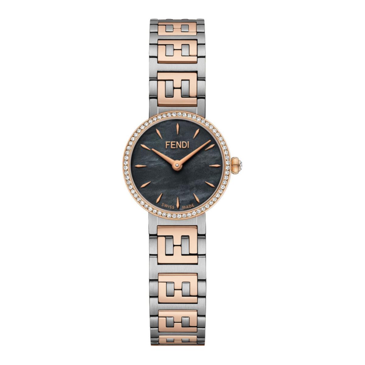 Fendi Womens Forever Fendi Two Tone 19mm Bracelet Fashion Watch