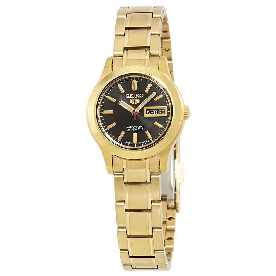 Seiko Series 5 Automatic Black Dial Ladies Watch SYMD96