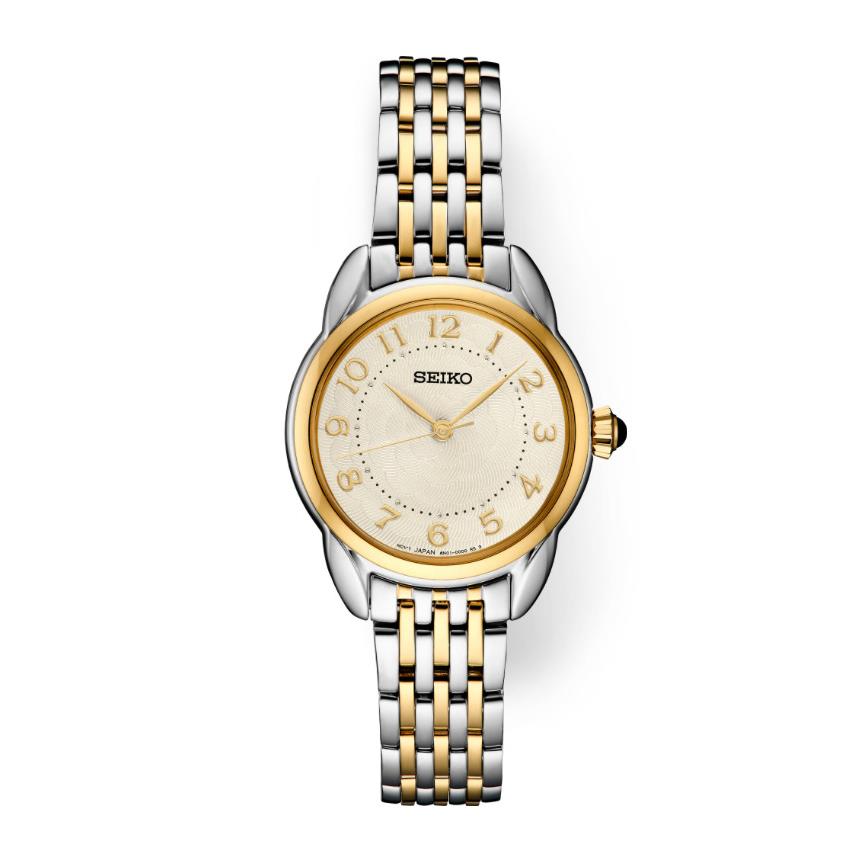 Women`s Two Tone Seiko Watch SUR562 Shipping