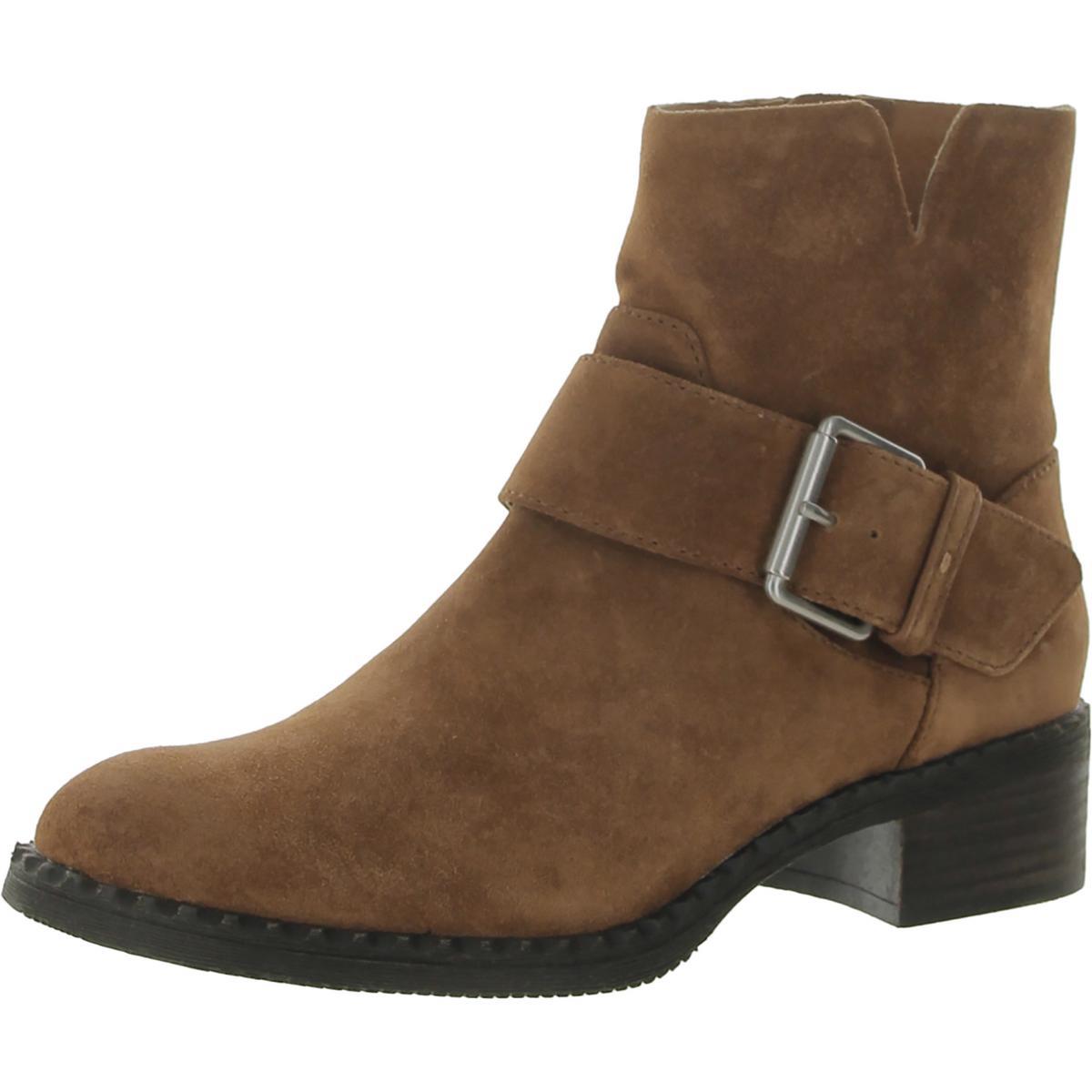 Gentle Souls by Kenneth Cole Womens Best Slit Moto Ankle Boots Shoes Bhfo 4416 Luggage