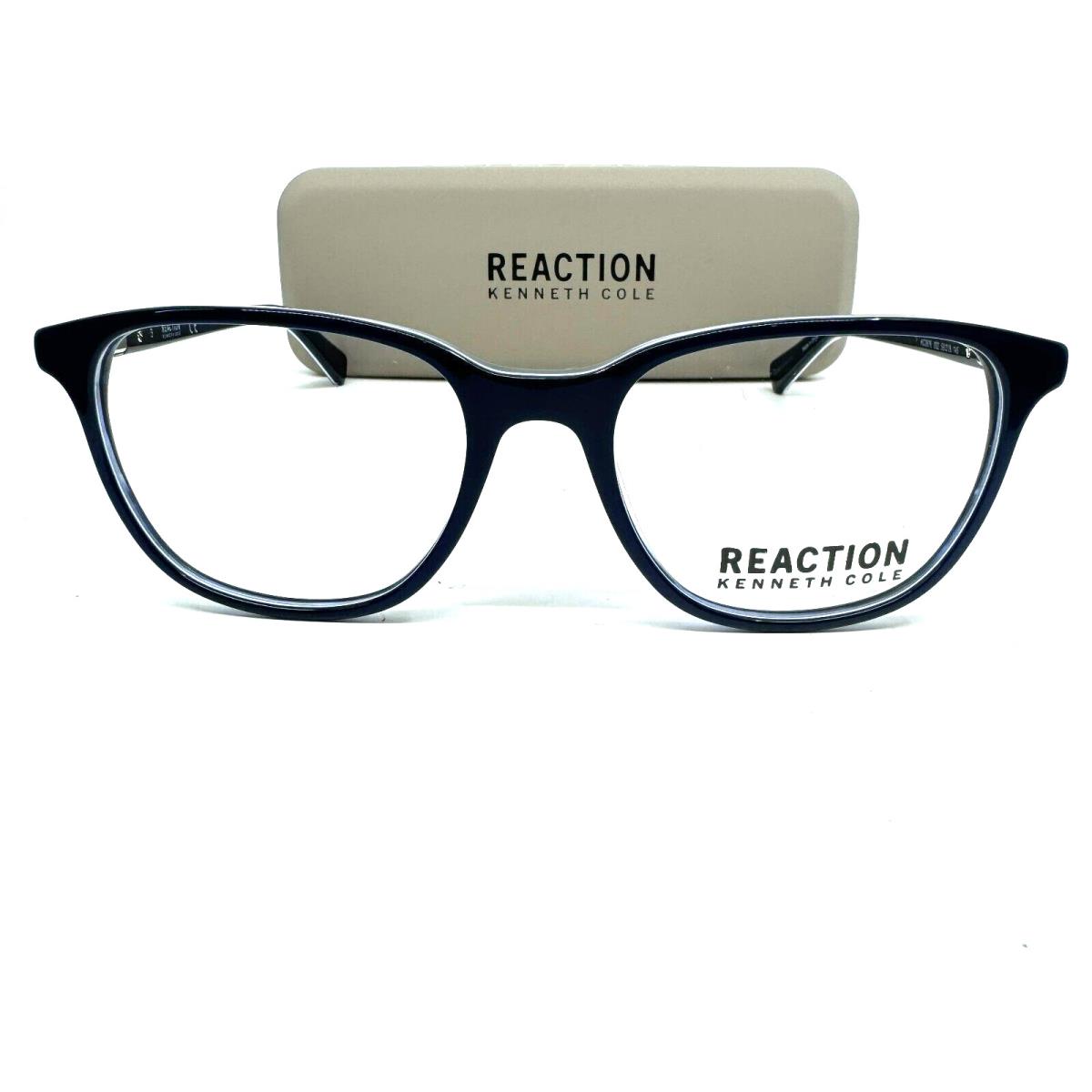 Kenneth Cole Reaction KC0876 092 Blue Plastic Eyeglasses Frame 53-18-145 H11966