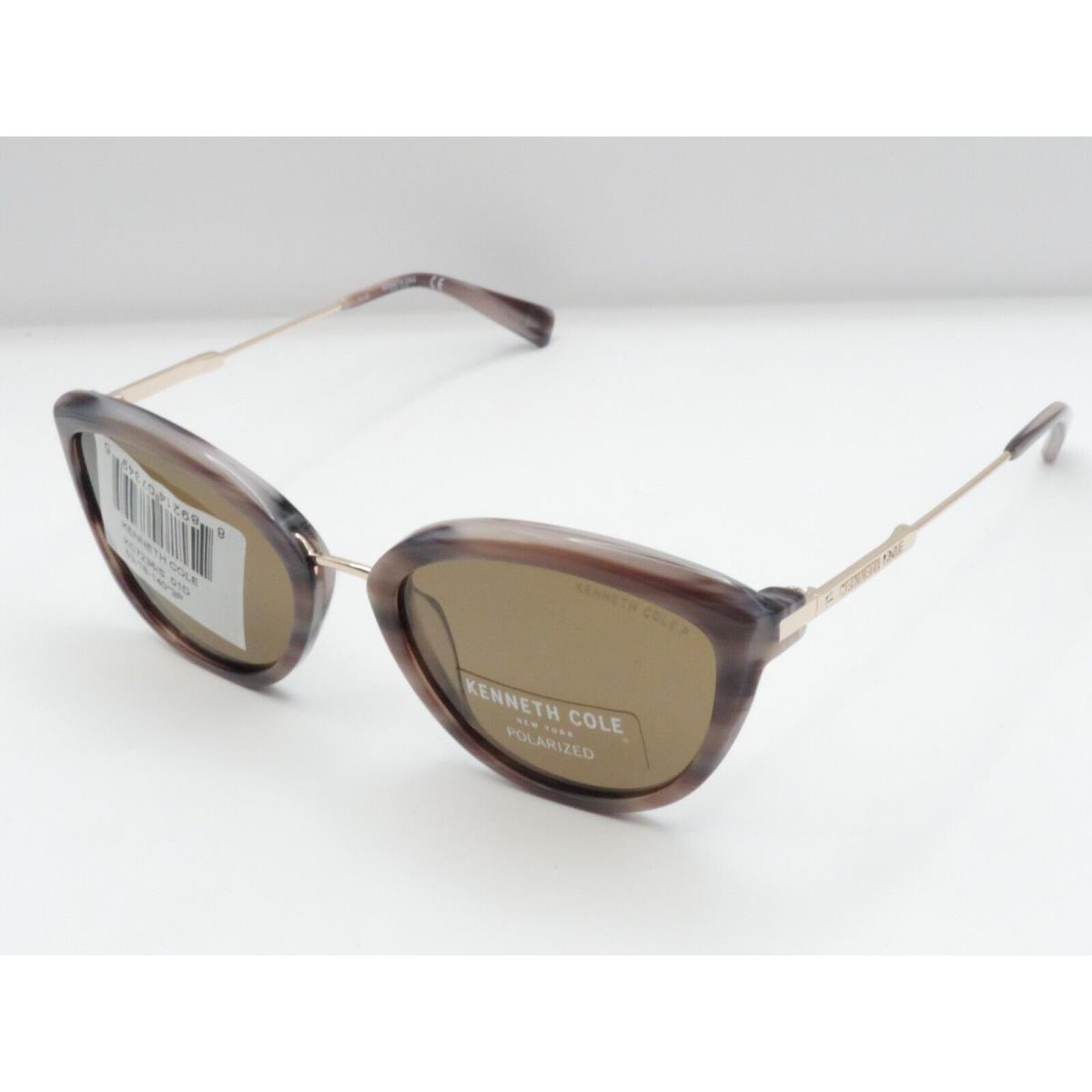 Kenneth Cole KC 7236 Cat Eye Polarized Sunglasses 72H Brown 53-18-140