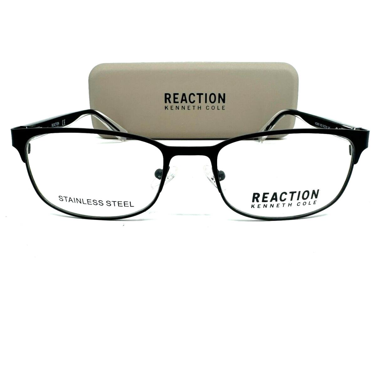 Kenneth Cole Reaction KC0801 Black 002 Metal Eyeglasses Frame 53-18-140 H11963