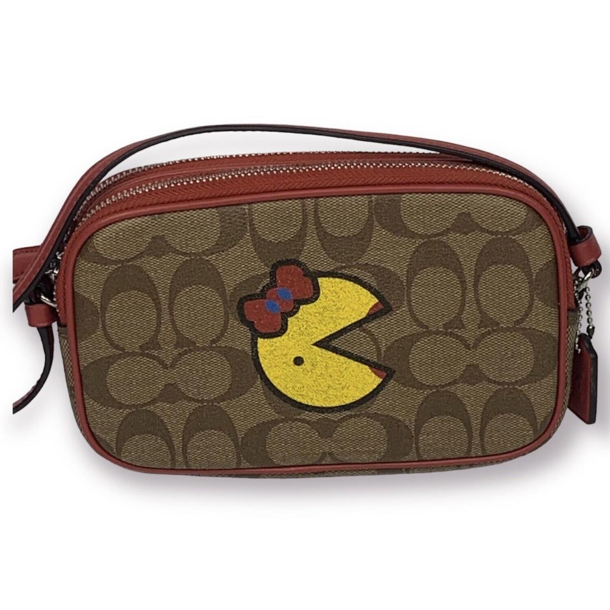 Coach Crossbody Pouch-in Signature Canvas with MS Pac-man F73446